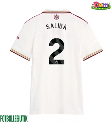 Arsenal William Saliba #2 Tredje Tröja Kvinnor 2025-26 Kortärmad